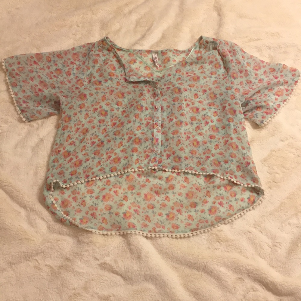 Floral crop top